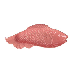 Fisch Servierplatte Koralle | Serviergeschirr aus Keramik...