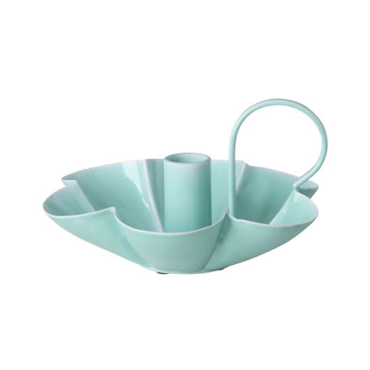Rice Kerzenhalter aus Metall in Mint