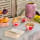 Embossed Heart | Keramik Schüssel Groß | Pink | Rice - rotes Herz mit Pfeil Motiv auf rosa Schüssel