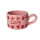 Hand Painted Love | Keramik Cappuccino Tasse | Pink | Rice