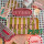 Rice Metall Tablett Merci - Emailletablett mit Stripe Delight Design