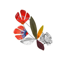 Taratata Bornéo Brosche - Blüten zum Anstecken