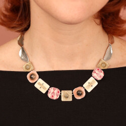 Taratata Ikat Kette - Sommer Schmuck in Gold und Silber -...