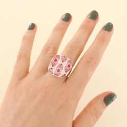 Taratata Ikat Ring - verstellbarer Ring mit Ethno-Muster