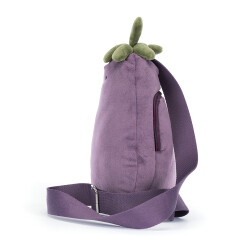 Jellycat Amuseables Aubergine Bum Bag - Weiche & witzige Umhängetasche