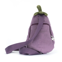 Jellycat Amuseables Aubergine Bum Bag - Weiche & witzige Umhängetasche