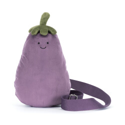 Jellycat Amuseables Aubergine Bum Bag - Weiche & witzige Umhängetasche