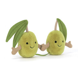 Jellycat Amuseables Pair of Olives - Fröhliche Oliven zum Kuscheln