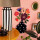 Taratata Wandschmuck Blumen in schwarzer Vase - Florales Wandobjekt