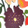 Taratata Wandschmuck Blumen in schwarzer Vase - Florales Wandobjekt