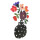 Taratata Wandschmuck Blumen in schwarzer Vase - Florales Wandobjekt