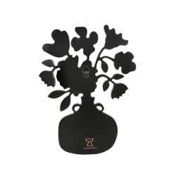 Taratata Wandschmuck Blumen mit gelber Vasen - Handgemalte Wanddeko