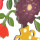 Taratata Wandschmuck Blumen mit gelber Vasen - Handgemalte Wanddeko