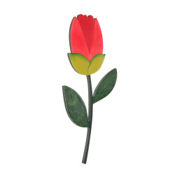 Taratata Wandschmuck Rosa Tulpe - Besondere Blumendeko