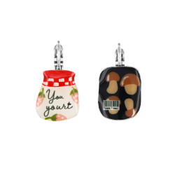 Taratata Food Ohrhänger - Ohrringe mit Joghurt & Pilzen