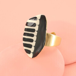 Taratata Music Ring - Ring mit Klavier Motiv