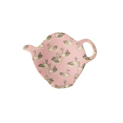 Swan in Paris | Melamin Teebeutelhalter | Rosa | Rice -...