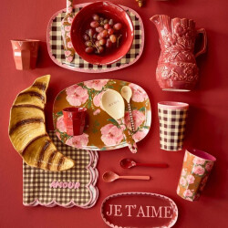 Floral Fiesta Rose | Melamin Salatlöffel | Rice