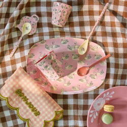 Swan in Paris | Melamin Teller Oval | Rice