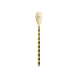 Stripe Delight | Latte Löffel Olivgrün-Rosa...