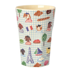 Kids in Paris | Hellblau | Melamin Becher Groß |...