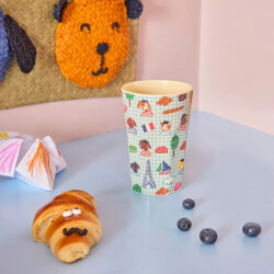 Kids in Paris | Hellblau | Melamin Becher Groß |...