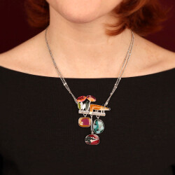 Taratata Fox Kette - Farbenfrohe Kette mit Fuchs und Waldwesen