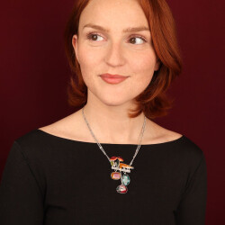 Taratata Fox Kette - Farbenfrohe Kette mit Fuchs und Waldwesen