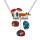 Taratata Fox Kette - Farbenfrohe Kette mit Fuchs und Waldwesen