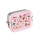 Brotdose aus Edelstahl - ABC Print in Pink
