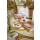 Hand Painted Hearts | Keramik Cappuccino Tasse | Cremeweiß | Rice