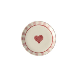 Hand Painted Heart | Keramik Kuchenteller |...