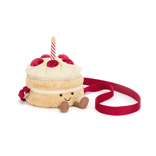 Jellycat Amuseables Birthday Cake Bag - Weiche & witzige Umhängetasche