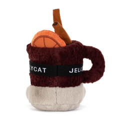 Jellycat Amuseables Mullover Spiced Drink - Süßer Glühwein Krug mit Zimt Orange Skibrille und Skistifeln