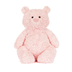 Jellycat Leola Bear Large - Süßer Rosa Teddybär Kuscheltier