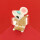 Taratata Disco Ring - Maus in goldenem Jumpsuit