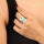 Taratata Disco Ring - graue Maus mit blauem Netzhemd