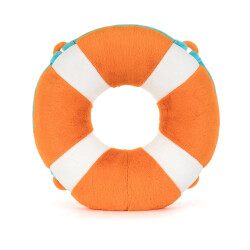 Jellycat Amuseables Life Ring - fröhlicher Rettungsring mit Badelatschen Plüschtier