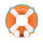 Jellycat Amuseables Life Ring - fröhlicher Rettungsring mit Badelatschen Plüschtier